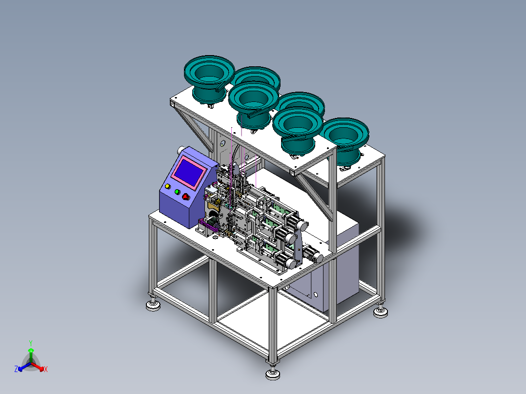 高精度手表卡针组装机含工程图sw19可编辑正等轴测图