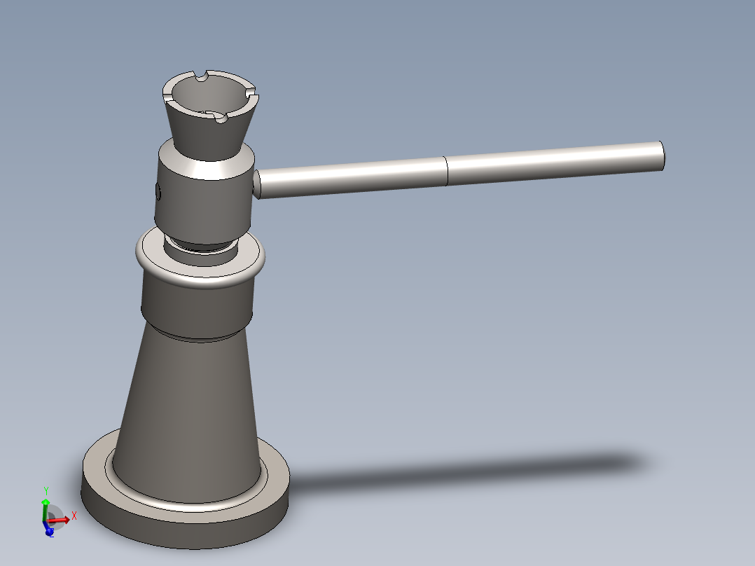 SOLIDWORKS 螺旋千斤顶主视图