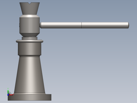 SOLIDWORKS 螺旋千斤顶前视缩略图