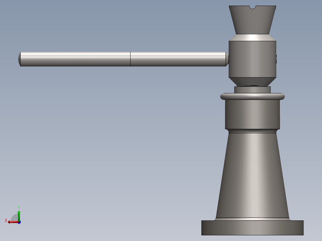 SOLIDWORKS 螺旋千斤顶后视图
