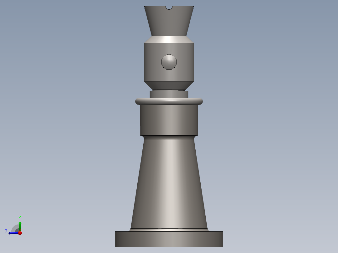 SOLIDWORKS 螺旋千斤顶右视图