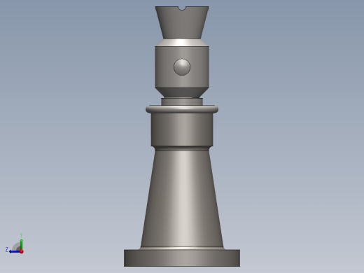 SOLIDWORKS 螺旋千斤顶右视缩略图