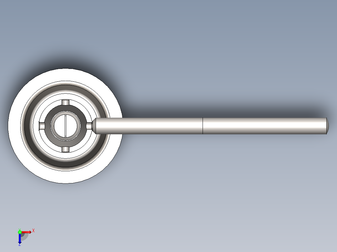 SOLIDWORKS 螺旋千斤顶俯视图