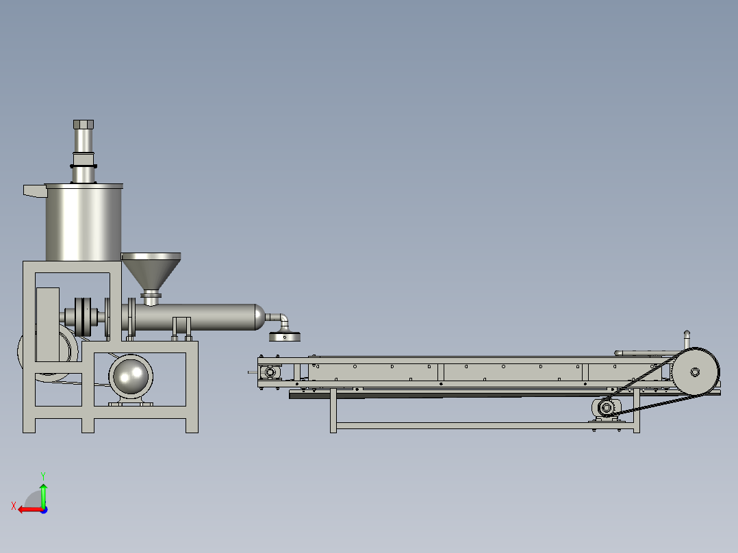 制作新鲜面条机后视图