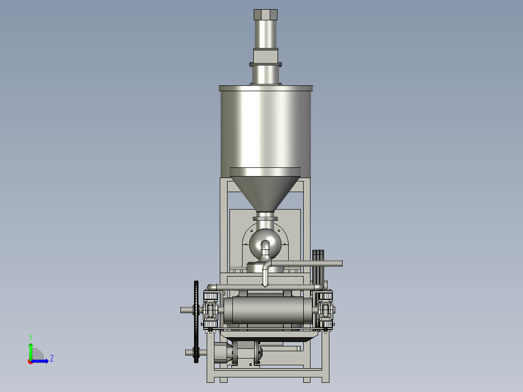 制作新鲜面条机左视图