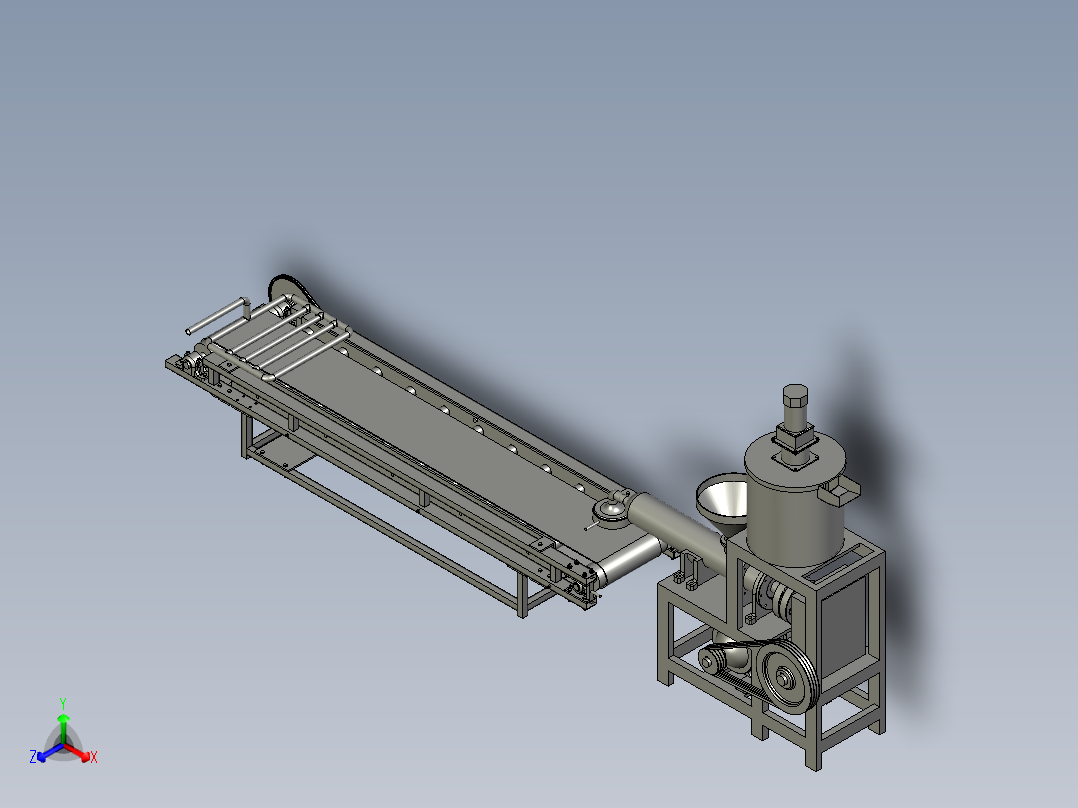 制作新鲜面条机正等轴测图