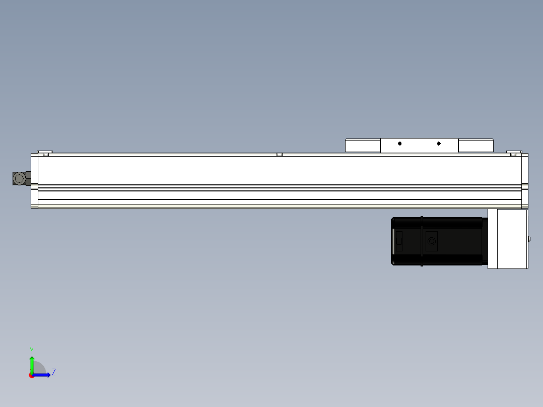 Toyo东佑达直线模组-ECH14-350-BM-400W左视图