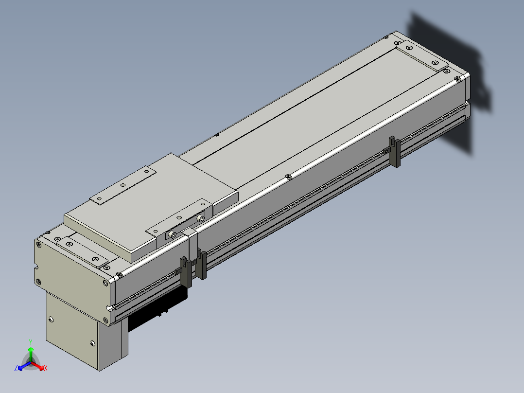 Toyo东佑达直线模组-ECH14-350-BM-400W正等轴测图
