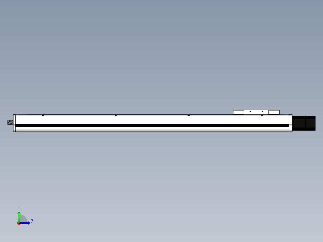 Toyo东佑达直线模组-ECH14-850-BC-200W左视图