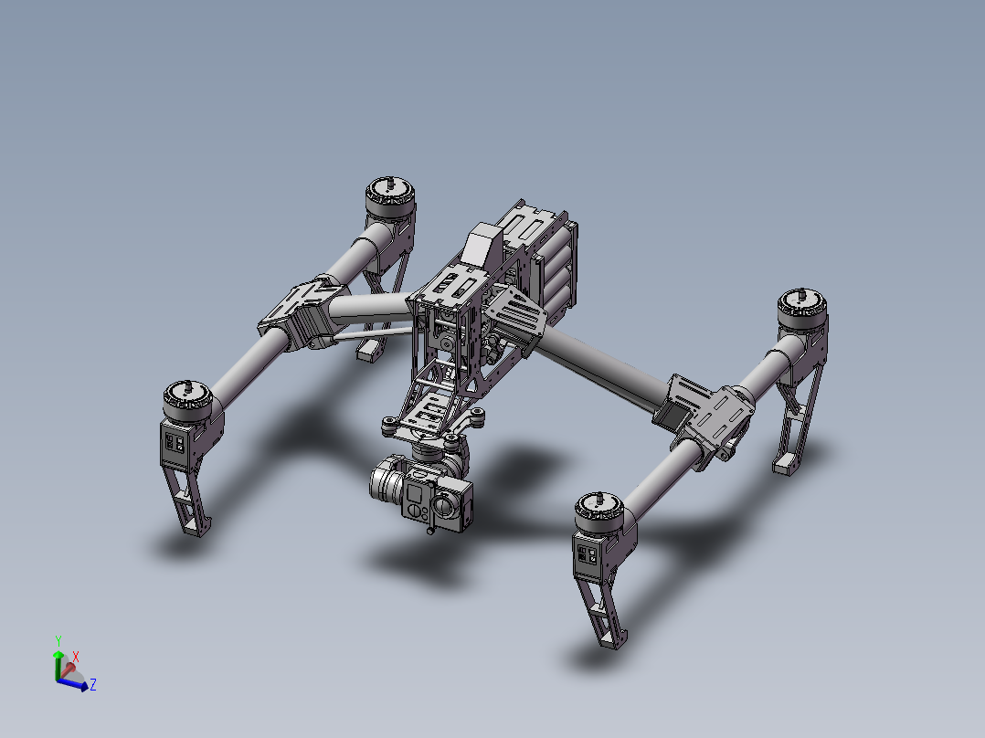 B37-无人机模型主视图