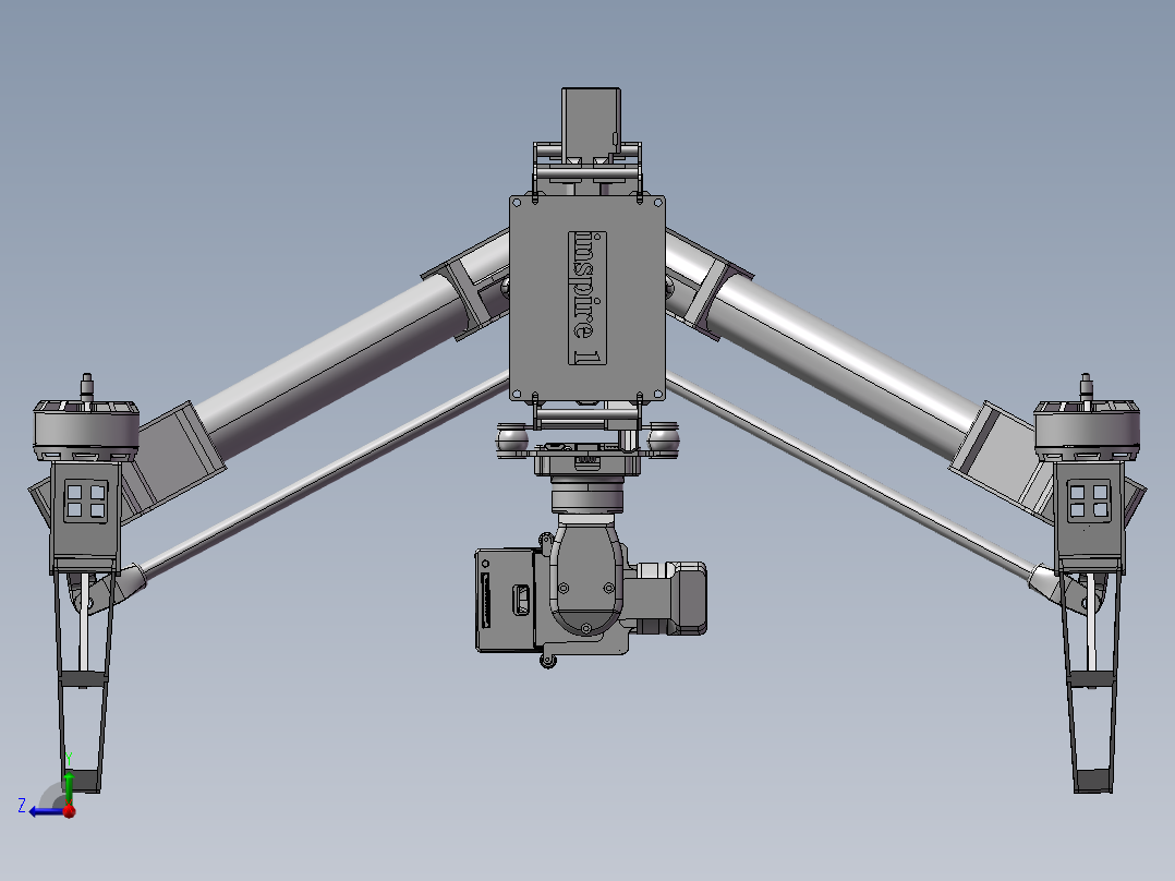 B37-无人机模型右视图