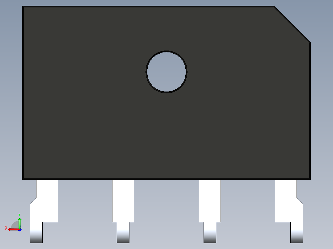 桥式整流器-RBV4-RB后视图