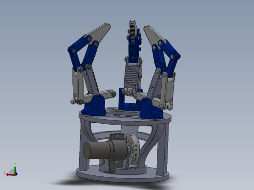 JX436-欠驱动苹果采摘末端执行器设计 机械手三维SW