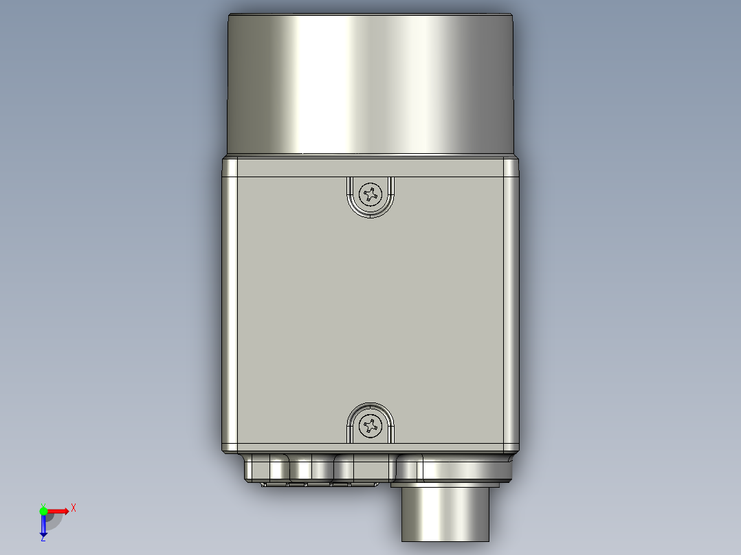 大恒相机镜头Daheng_MER2-G_3D_Drawing多系列图纸俯视图