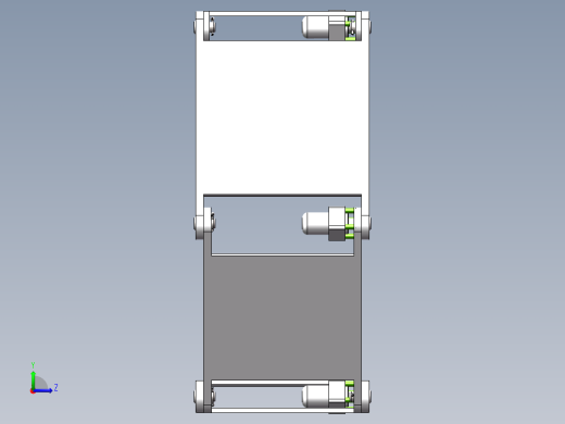Q188-大型六边形滚动机构的设计与研究【三维SolidWorks】左视缩略图