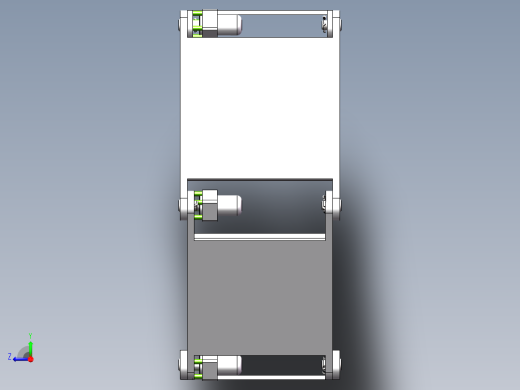 Q188-大型六边形滚动机构的设计与研究【三维SolidWorks】右视缩略图