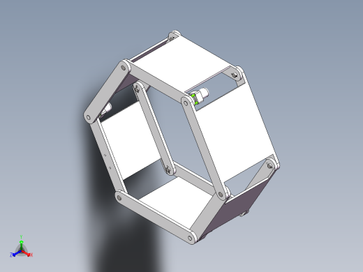 Q188-大型六边形滚动机构的设计与研究【三维SolidWorks】正等轴测缩略图