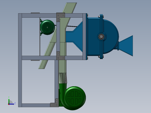 蚕豆剥壳机左视缩略图