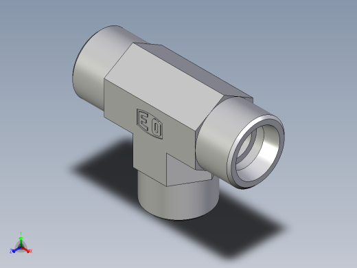 卡套式工业通用硬管接头EO_Union_tee_T16SCFX