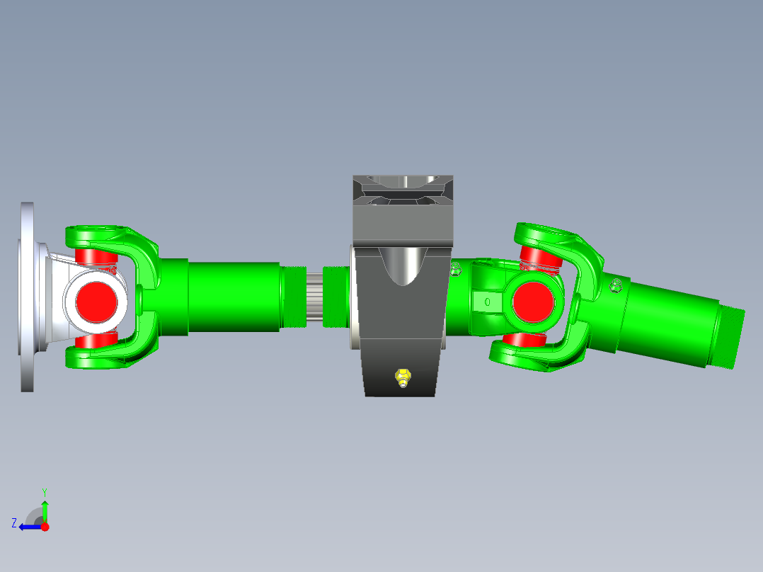万向接头右视图