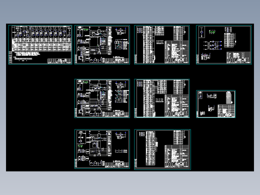 某棚户区改造一期配电工程高压环网柜电气设计图