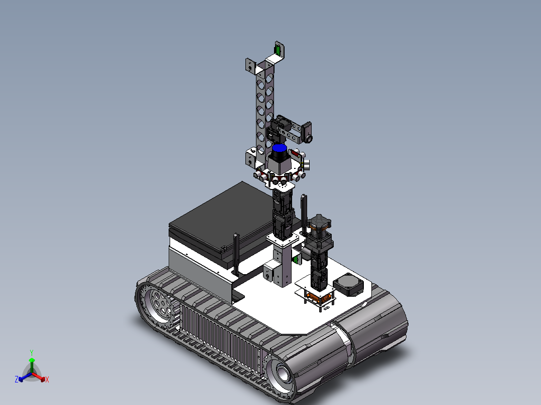 宽履带救援机器人车
