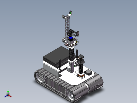 宽履带救援机器人车