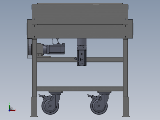 斜轮分拣机三维图前视缩略图