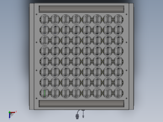 斜轮分拣机三维图俯视缩略图