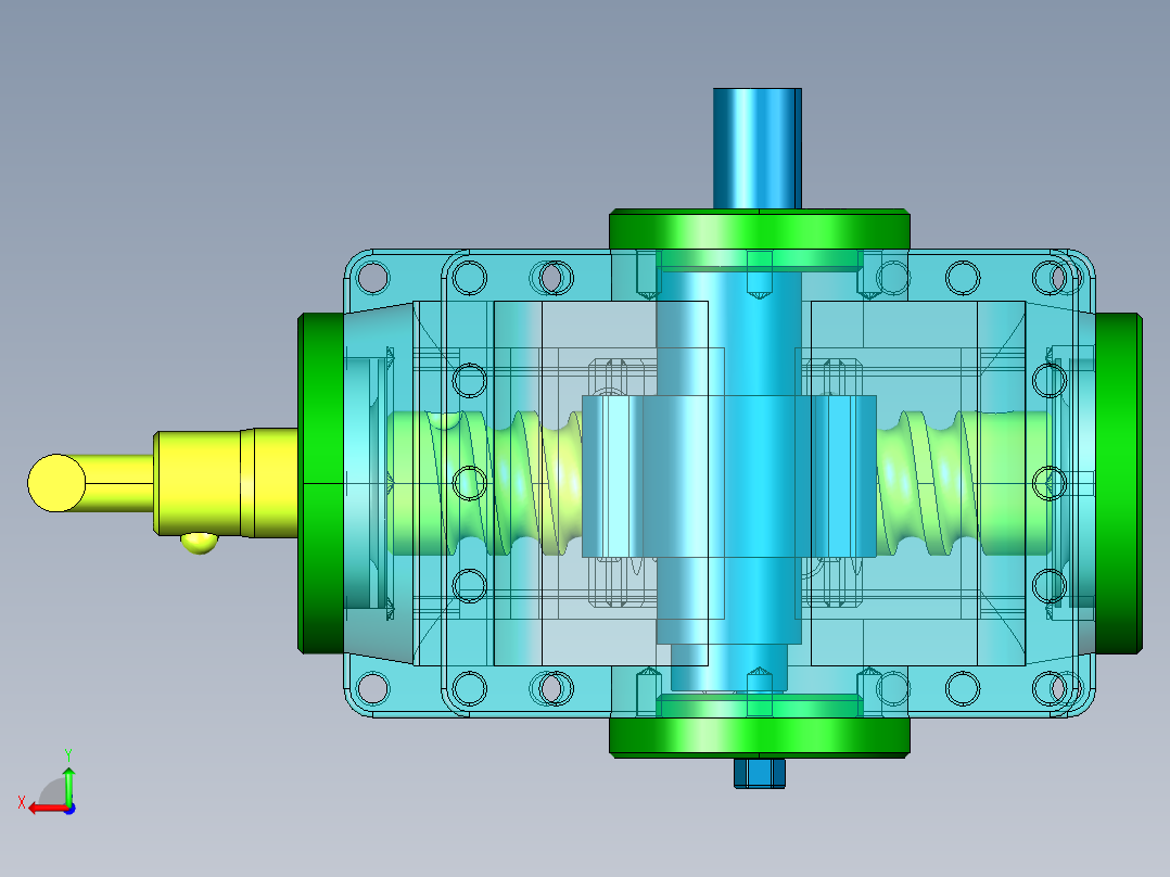汽车循环球转向器的设计730420后视图