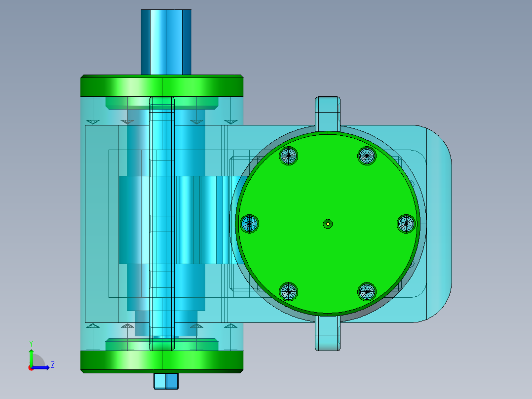 汽车循环球转向器的设计730420左视图
