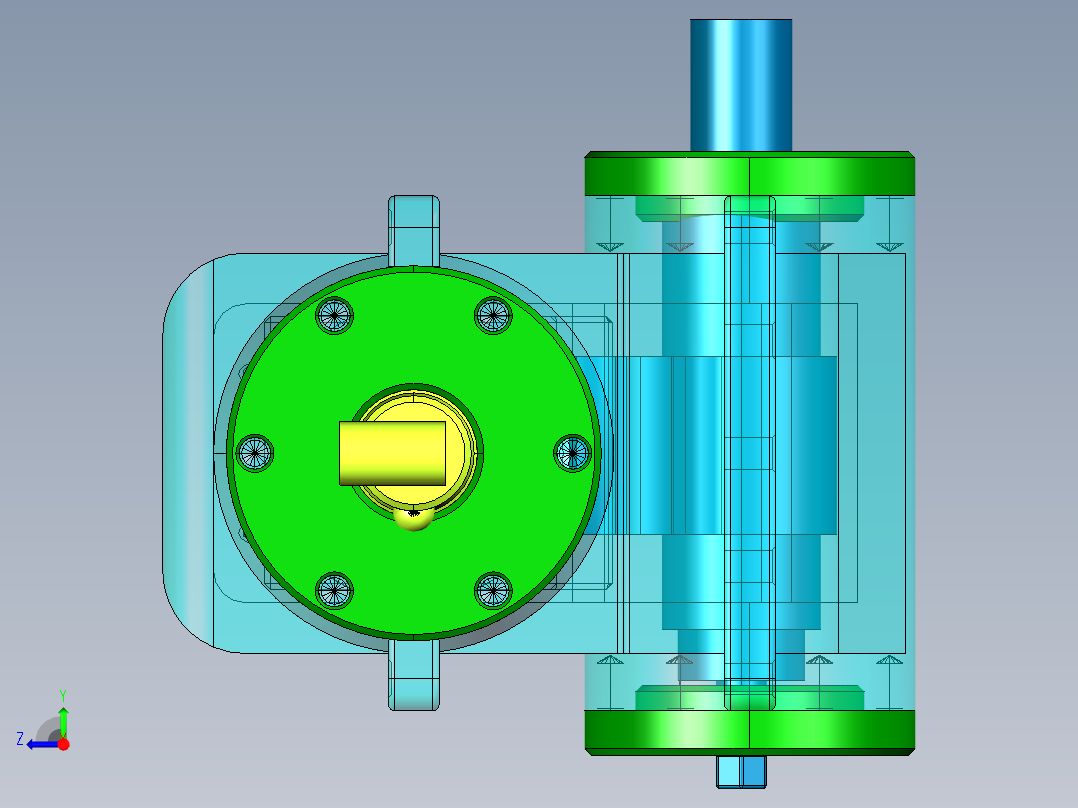 汽车循环球转向器的设计730420右视图