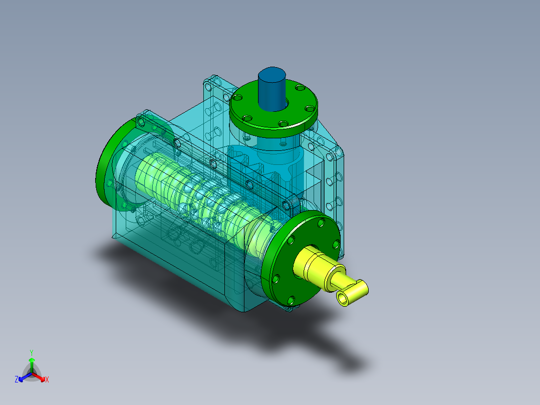 汽车循环球转向器的设计730420正等轴测图