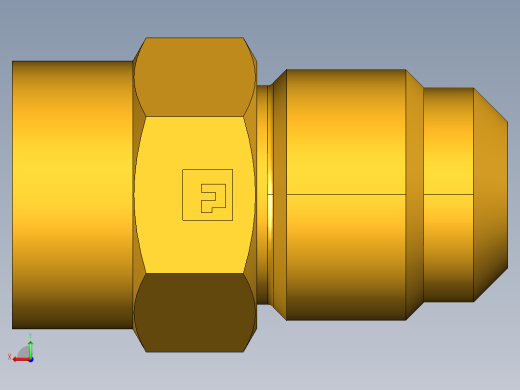 扩口式工业通用硬管接头Female Connector 46F-8-6后视缩略图