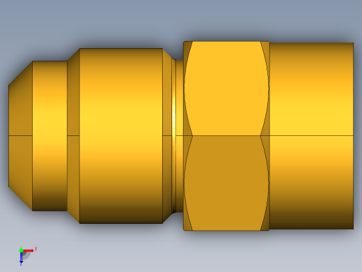 扩口式工业通用硬管接头Female Connector 46F-8-6俯视缩略图