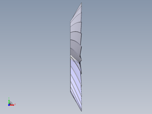 涡轮 叶片 涡扇 (28)前视缩略图