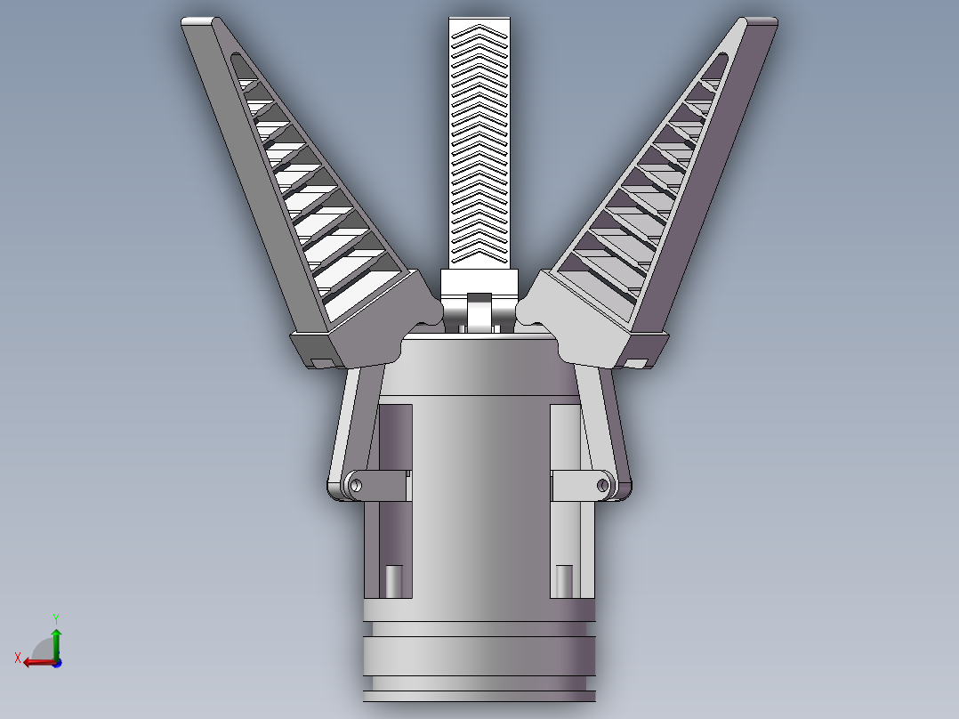 手指夹持设备后视图