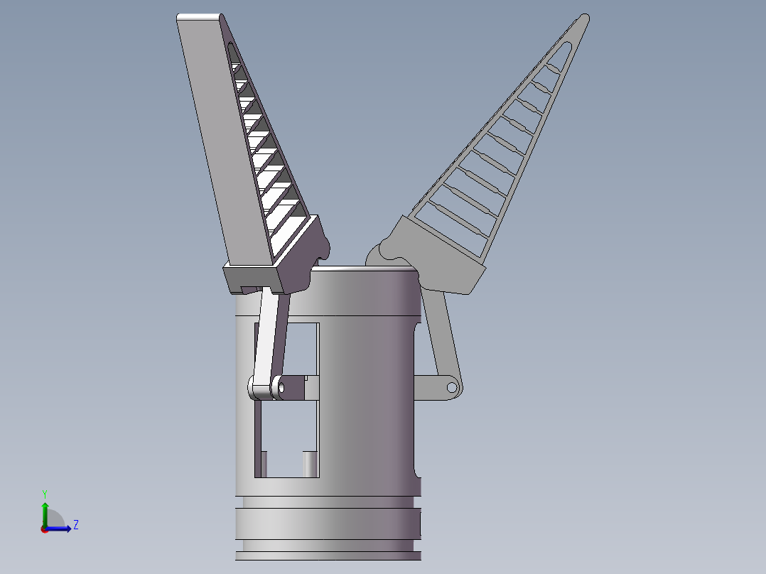 手指夹持设备左视图