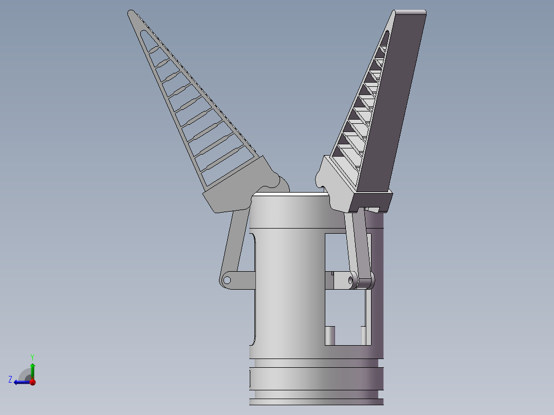 手指夹持设备右视图