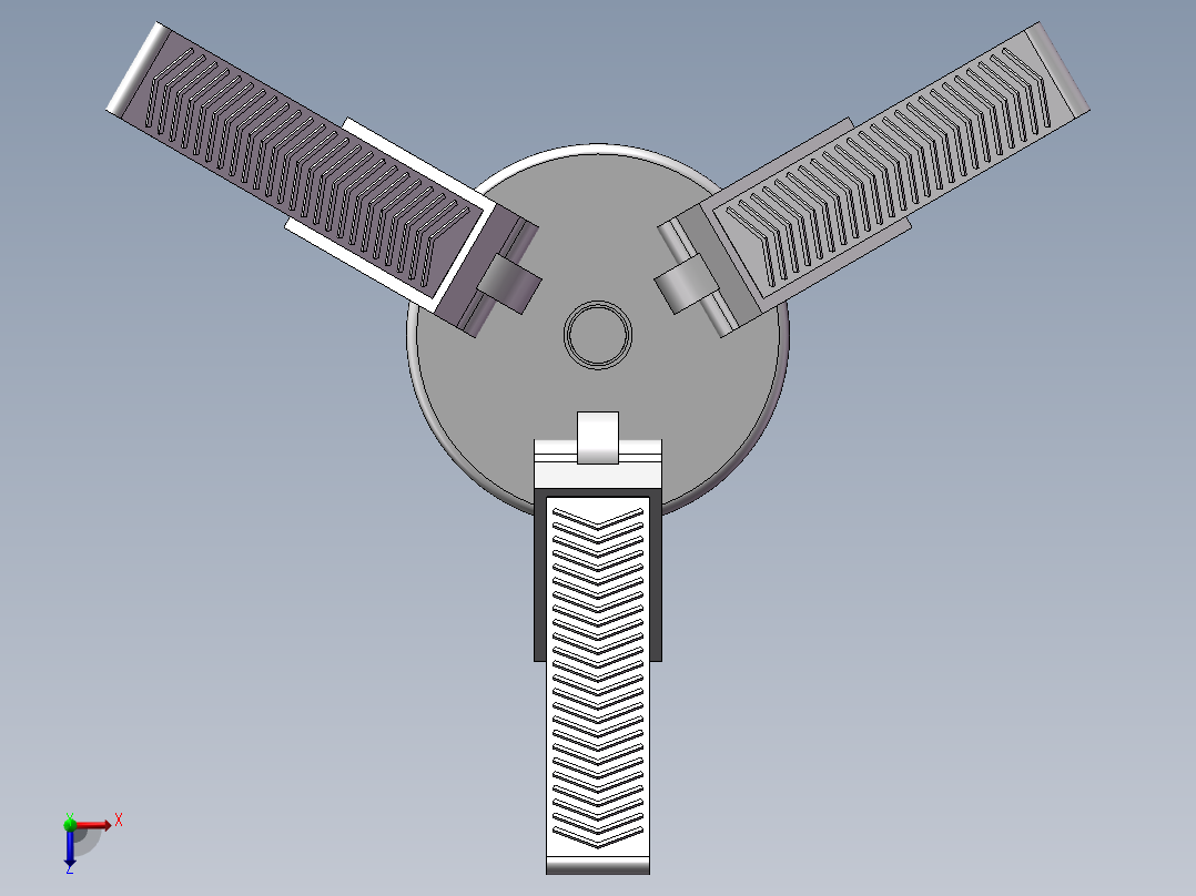 手指夹持设备俯视图