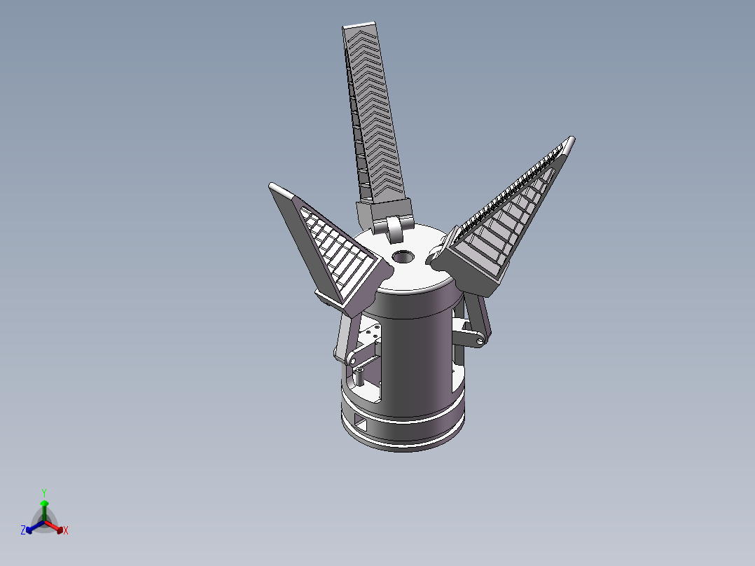 手指夹持设备正等轴测图