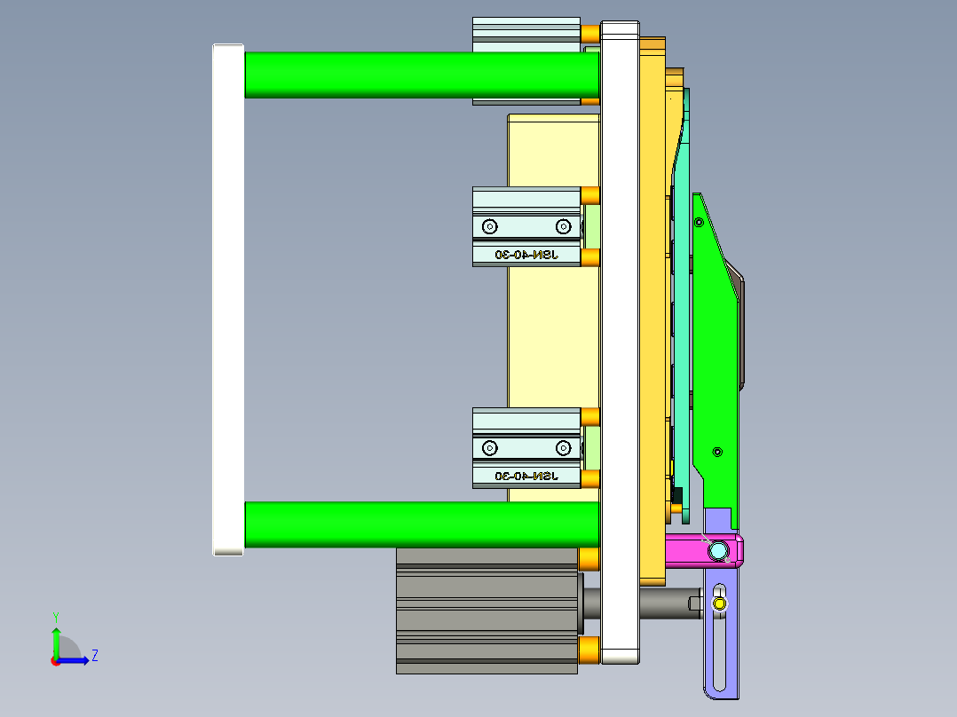 APP20-lcd-cover-al-CNC3笔记本CNC工装夹具三维模型-1110左视图