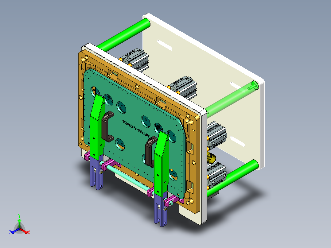 APP20-lcd-cover-al-CNC3笔记本CNC工装夹具三维模型-1110正等轴测图