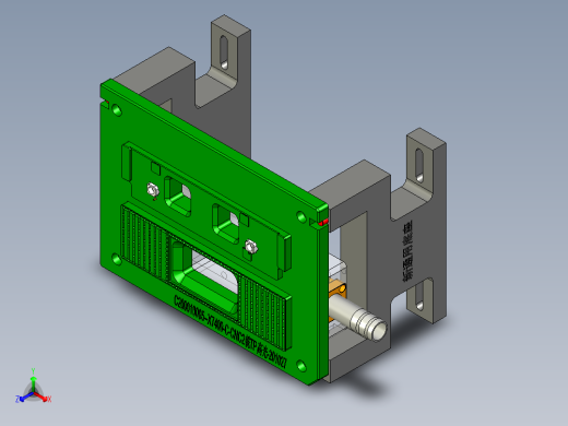 X7400-C笔记本CNC工装夹具三维模型-CNC2铣TP高光-201027正等轴测缩略图