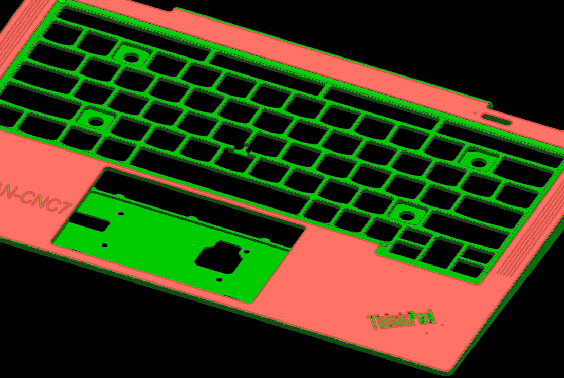 THINKPAD电脑键盘电源空高光C角程序模型