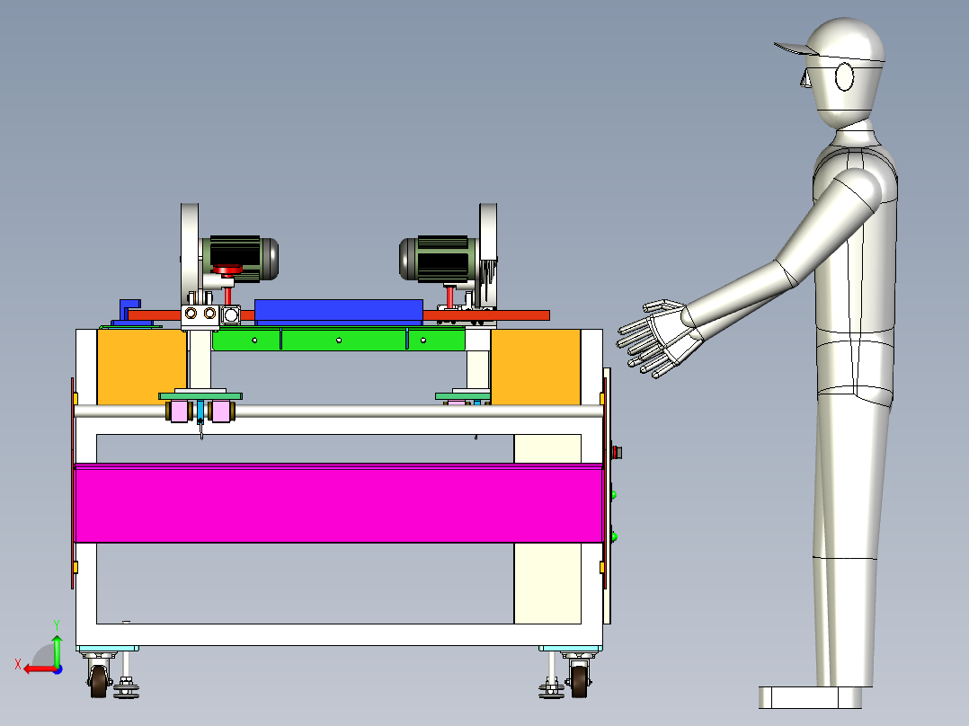 A3003289-型材切割机后视图