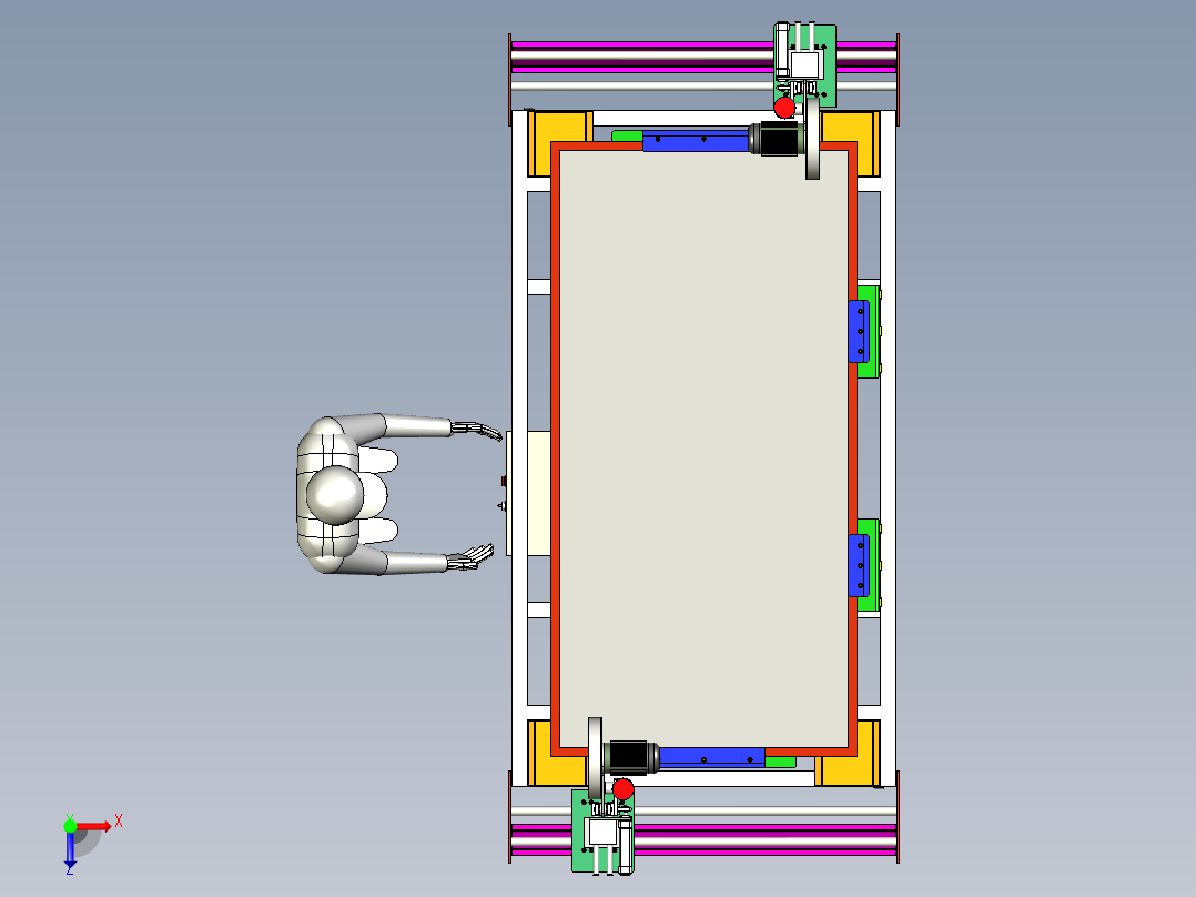 A3003289-型材切割机俯视图