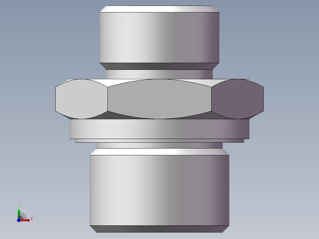 英制管螺纹ED密封、1CB-18-08WD前视图