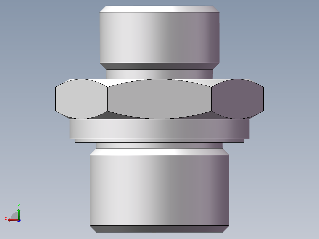 英制管螺纹ED密封、1CB-18-08WD后视图