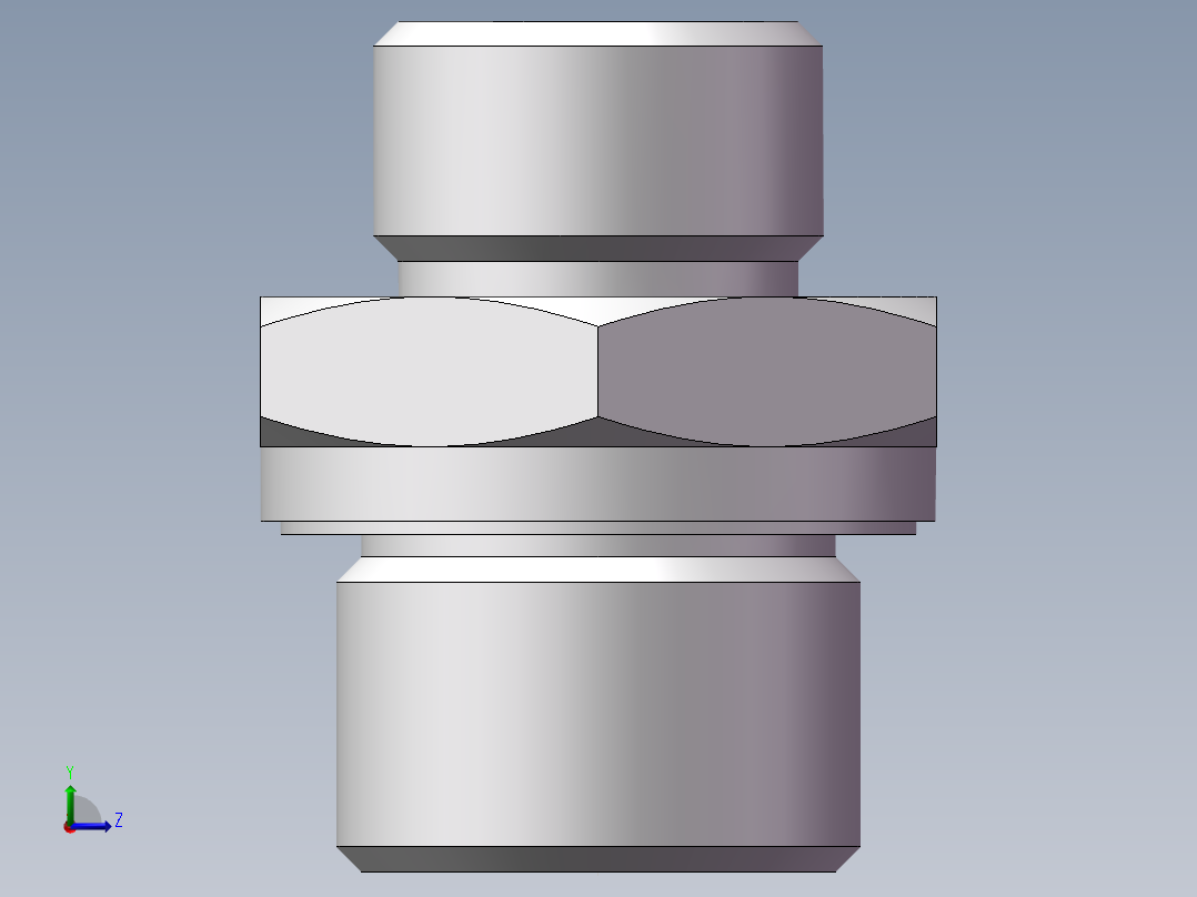 英制管螺纹ED密封、1CB-18-08WD左视图